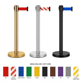 Cột chắn inox dây kéo 3m Paloca